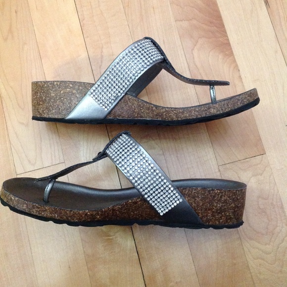 Silver Bling Sandals - Picture 3 of 6